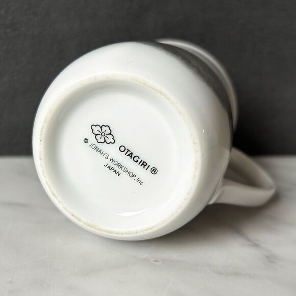 Otagiri Bunny Rabbit Mug Japan Jonah's Workshop - White Porcelain Coffee Cup - Picture 5 of 6